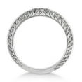 thumbnail image 3 of Antique Engraved Wedding Band w/ Filigree and Milgrain 14k White Gold, 3 of 3