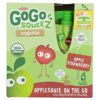 GoGo Squeez Organic Apple Strawberry Applesauce 3.2 oz Pouches - Box of 12/4-Pack Boxes