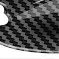 thumbnail image 3 of 8PCS Car Door Bowl Protector PU Leather Carbon Fiber Rounded Edges Reflective Door Handle Scratch Protector, 3 of 4