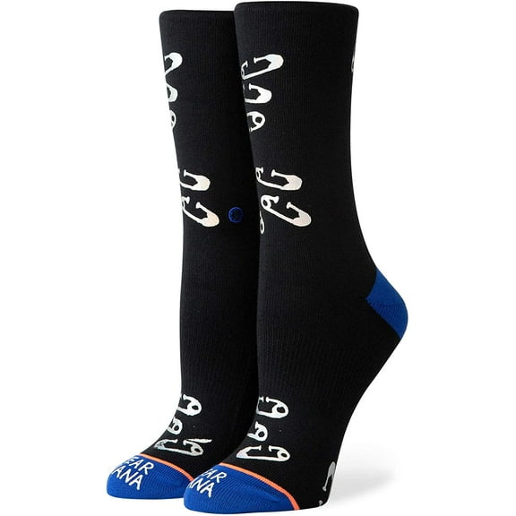 Stance Womens W525D19SAF Safety Pinned Crew Sock