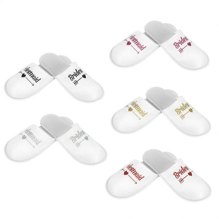 

Disposable Slippers Wedding Supplies Slipper 5 Pairs Soft And Reliable For Using As Photography Props