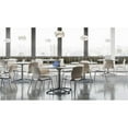 thumbnail image 2 of 36" Round Pedestal Table - River Cherry Top - Silver Base, 2 of 3