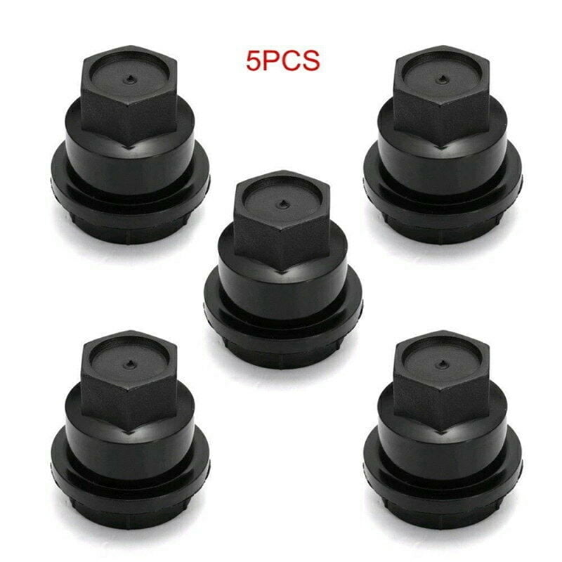 5x Car Auto Plastic Wheel Lug Nut Covers Cap 15661036 T86 Decor Black 24mm 