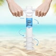 thumbnail image 4 of AMMSUN Beach Umbrella Sand Anchor, One Size Fits All, Safe Stand for Strong Winds - 2 Pack - White, 4 of 8