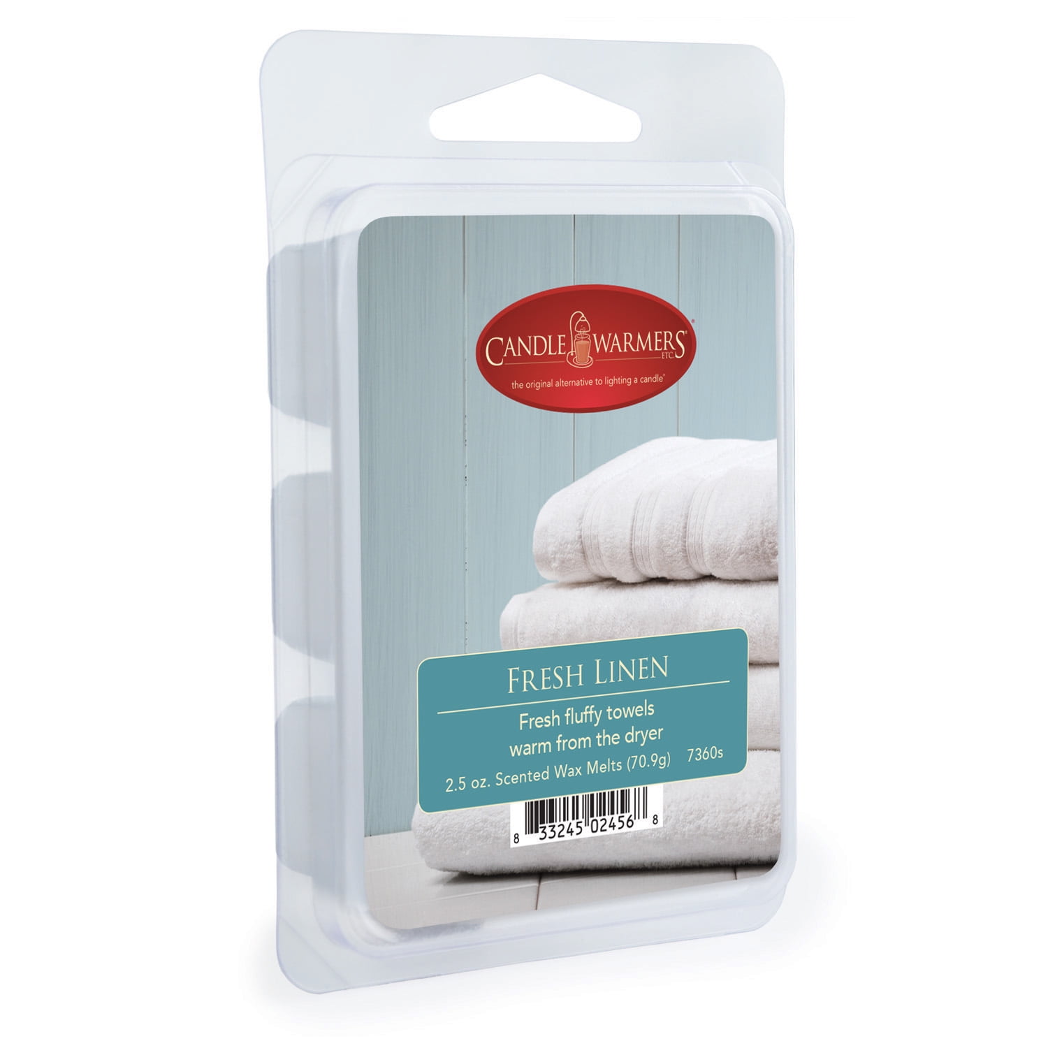Candle Warmers Etc. 2.5 oz Classic Fragrance Wax Melt, Fresh Linen