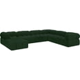 thumbnail image 3 of Meridian Furniture Ames Green Boucle Fabric Modular Sectional, 3 of 17