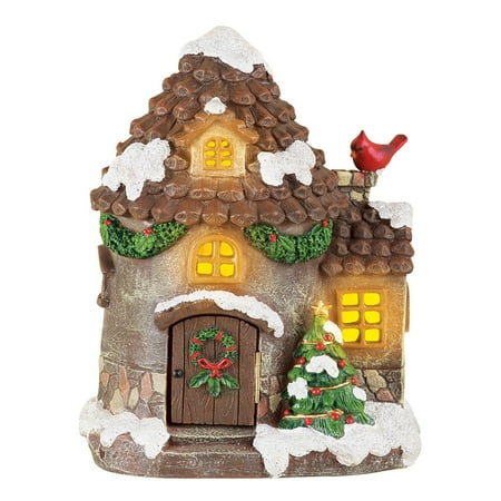 Lighted Rustic Christmas Village House Decoration Lighted Rustic Christmas Village House Decoration