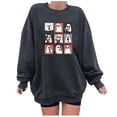 thumbnail image 1 of Heisall Womens Sweatshirts Autumn Winter Halloween Print Drop Shoulder Round Neck Long Sleeve 2025 New Style Fashion Casual Hoodies, 1 of 3