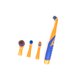 thumbnail image 1 of Cepillo de limpieza eléctrico profesional, depurador sónico potente, pieza de limpieza de polvo, depurador eléctrico cómodo, cocina y baño Suministros de limpieza para el hogar Naranja/Azul Naiovety HA023989-02, 1 of 6