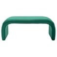 thumbnail image 4 of SAFAVIEH Tenko Modern Solid Glam Accent Bench, Emerald, 4 of 9