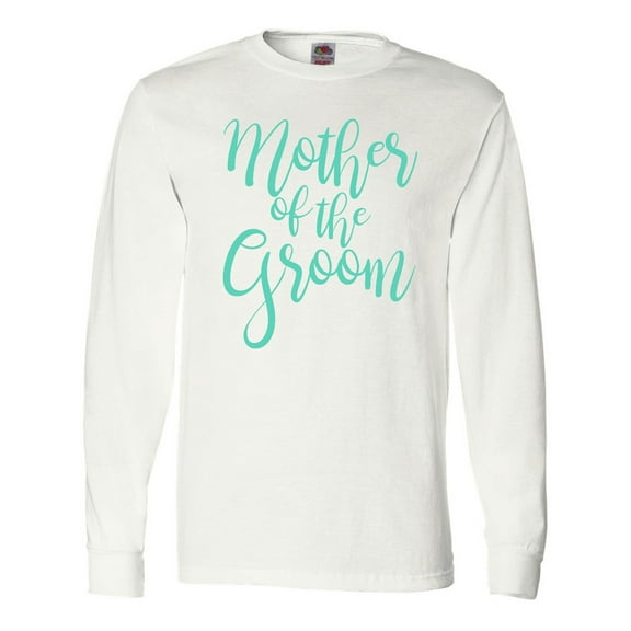 Inktastic Wedding Mother of the Groom in Teal Long Sleeve T-Shirt