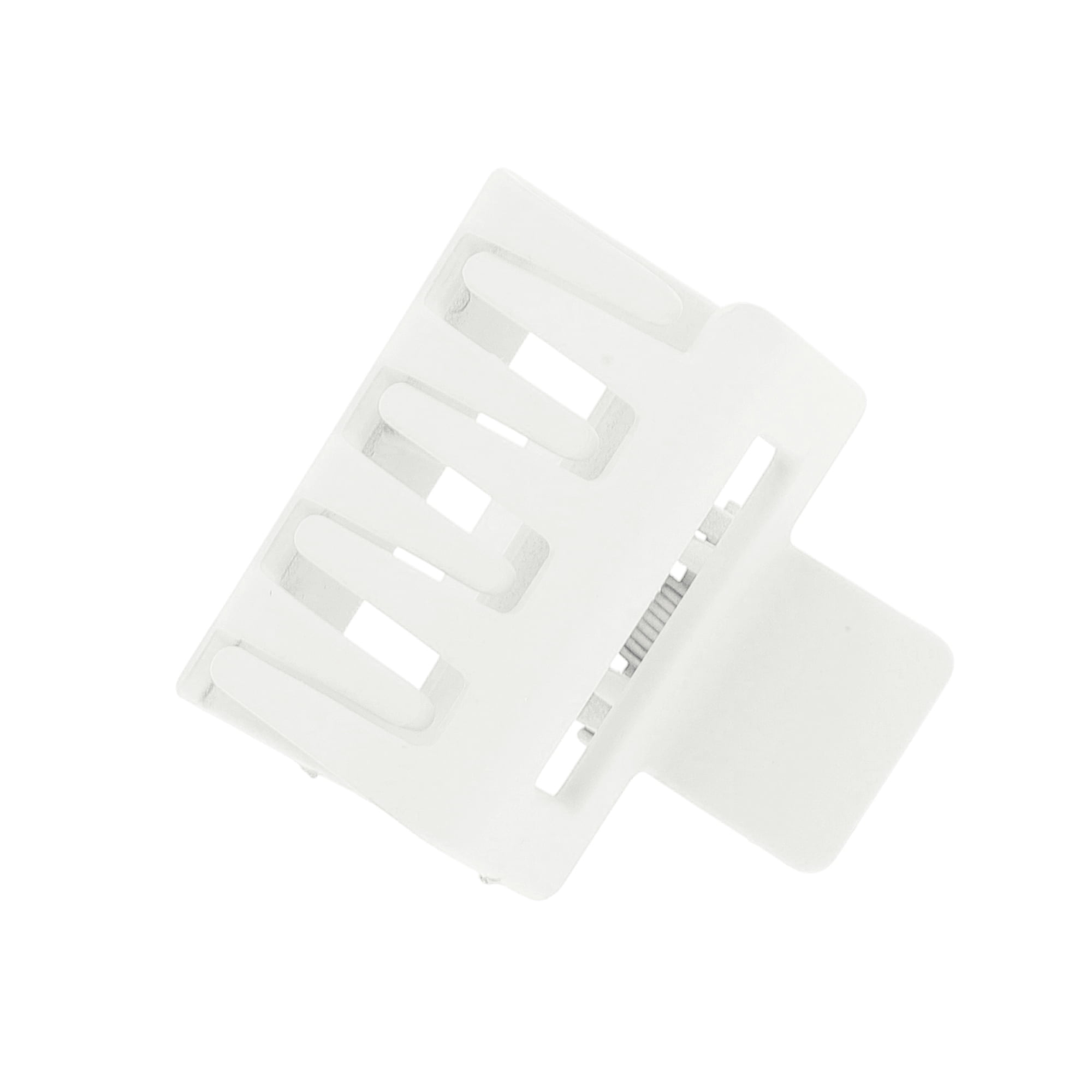 Unique Bargains Rectangle Frosted Hair Clips 1 Piece Hair Accessory Home Use White