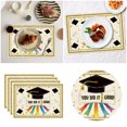 thumbnail image 2 of Graduation Themed Polyester Placemats For Dining Table Kitchen Slip Washable Table Mats Set Of 6 Modern Stylish Home Accessories, 2 of 5