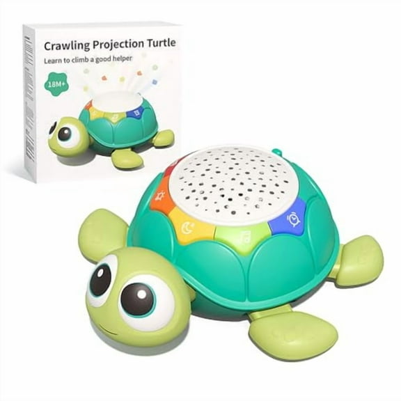 Baby Sleeping toys 6-12 Months,Musical Turtle Crawling Baby Toys,Toys with Light & Sound,Projection toys,Infant Toys 0-3 3-6 6-18 Months Newborn Toys Birthday Toys for 1 2 Year Old Boy Girl