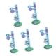 thumbnail image 4 of 5pcs Resina DIY Decoración de Artesanía Perro Escalada Pole Azul Gloria Miniatura, 4 of 7