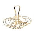 thumbnail image 3 of Portabotellas de vino, portabotellas de cerveza, caja con asa, botellero rústico, soporte para bebidas para encimera, comedor, bar, armario, barbacoa oro, 3 of 8