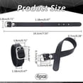 thumbnail image 2 of PU Imitation Leather Luggage Straps Black 192x18x7mm, 2 of 9
