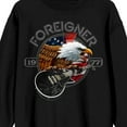 thumbnail image 2 of Foreigner World Tour 2022 Adult Black Crew Neck Sweatshirt - Large, 2 of 4