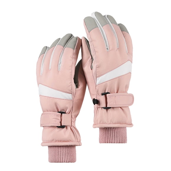 Binwennn Gants de Ski Gants de Neige pour Femmes Gants de Planche à Neige Gants Isolés Écran Tactile Gants de Motoneige pour Temps Froid Gants Coupe-Vent Chauds de Ski avec Poche Gants pour Coloration des Cheveux Caoutchouc Moyen Tard