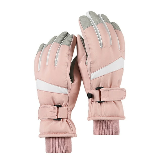 Women's Insulated Ski Gloves for Snowboarding and Snowmobiling with Advanced Touchscreen Windproof Technology and Convenient Storage Pocket