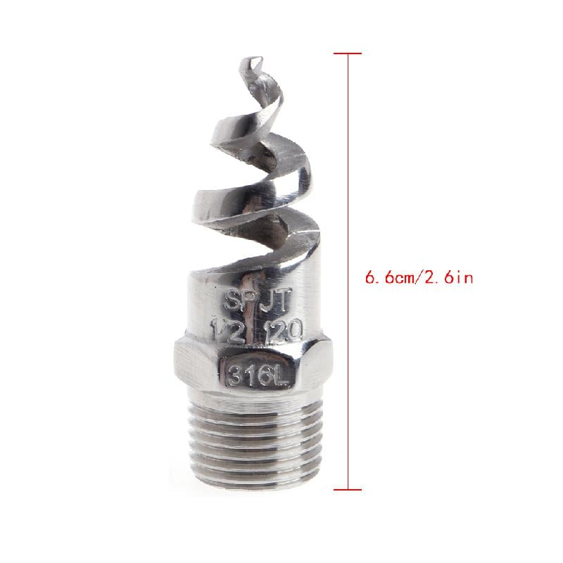 Details about   1/4" 1/2" Stainless Steel Spiral Cone Atomization Spray Nozzle Sprinkler HeYJF2 