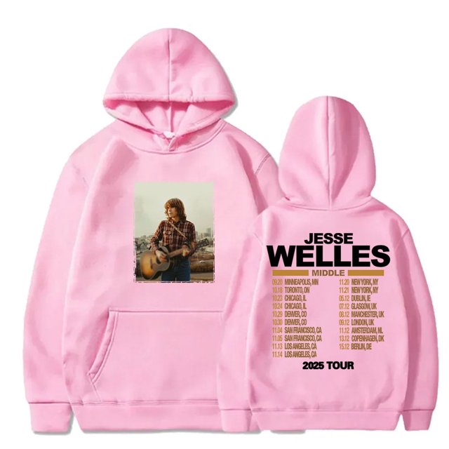 Jesse Welles Middle Tour sudaderas con capucha ropa de calle jerseys Cosplay mujeres hombres sudaderas de manga larga