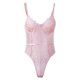 thumbnail image 1 of Body con transparencias de encaje, leotardo corporal de retales encantador para mujer, para fiesta, cita diaria, Rosa M, 1 of 6