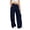 Dark Blue, variant on Cargo Sweatpants for Women Elastic Waist Sport Pants Wide Leg Trousers Casual Drawstring Long Pants with Pockets