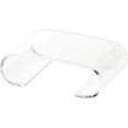 thumbnail image 2 of Plymor Clear Acrylic Scroll-Shaped Display Riser, 1.25" H x 4" W x 2.5" D (Display Dimension: 3.375" W) (2 Pack), 2 of 3