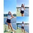 thumbnail image 3 of Pinspark Women's Sleeveless Golf Shirts Summer Zip Up V Neck Polo Collared Tops Lightweight Casual Tennis Shirts for Daily Outdoor Sports, 3 of 6