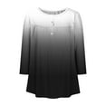 thumbnail image 5 of JGGSPWM Tunic Tops for Women Trendy Loose Fit Dressy Long Sleeve Shirts Womens Fashion V Neck Button Fall Top Tees Black S, 5 of 5