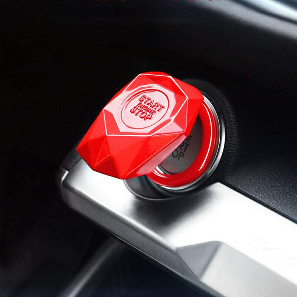 Universal Car Engine Start Stop Push Button Switch Cover Anti-scratch Auto Engine Start Stop Switch Protective Cap Button Decoration