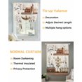 thumbnail image 3 of Farmhouse Vintage Tie Up Curtains for Window, Thermal Insulted Balloon Shade Adjustable Rod Pocket Curtains Valance Panels for Kitchen Bathroom Cafe 52 x 45 Country Cotton Book Butterfly Art, 3 of 6