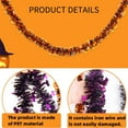thumbnail image 4 of Wadada Halloween Tinsel Shiny Garland, Chunky Glittering Tinsel Garland, 6.6Ft Pumpkin Metallic Tinsel Hanging Ornament Decoration for Halloween Party Supplies (Purple), 4 of 7
