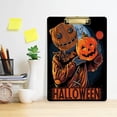 thumbnail image 6 of Coolnut Halloween Sack Masked Man Carrying Pumpkin 12.5"x9" Clipboard, Acrylic Fashion Letter A4 Size Clipboards with Metal Clip for Nurses, Students,Teacher,Women, Man-Gold12x9in, 6 of 7