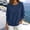 #H-Navy, variant on ZHYou Womens Long Sleeve Sweatshirts Henley Half Button Collared Loose Fit Drop Shoulder Casual Pullover Tops,White,Size M