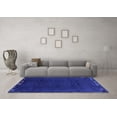 thumbnail image 3 of Ahgly Company Indoor Square Abstract Blue Modern Area Rugs, 7' Square, 3 of 4