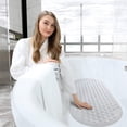 thumbnail image 5 of Arestory Bathtub and Shower Mats, Extra Long Non-Slip Bath Tub Mat 35 x 16 Inch, Machine Washable Bathmat with Suction Cups & Drain Holes for Bathroom Floor, Clear, 5 of 8