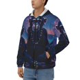 thumbnail image 3 of Naloa Starry Sky Meditating Chimpanzees Men’s Hoodies, Zip up Hoodie, Sweatshirts,Hoodies for Men Sizes S-3XL-3X-Large, 3 of 5