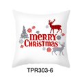 thumbnail image 1 of Christmas Pillow Covers 18x18, Cartoon Print Christmas Winter Holiday Rustic Farmhouse Decor Throw Cushion Case for Home Couch, 1 of 6