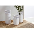 thumbnail image 2 of Mud Pie White Scalloped Bud Vase, Small, 4.5" x 2.75", 2 of 2