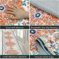 thumbnail image 7 of Findosom 2'x10' Vintage Runner Rug 0.4" Distressed Hallway Rug Non Slip Laundry Runner Rug Decor Rug Washable Runner Rug Kitchen Floor Mat Entryway Rug Runner for Laundry Kitchen Entryway, Orange, 7 of 7