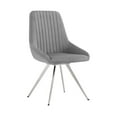 thumbnail image 3 of Armen Living Cressida and Skye 5-Piece Fabric/Glass Dining Set in Gray/Black, 3 of 7