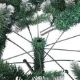 thumbnail image 5 of Zimtown 7 FT Artificial Christmas Tree, Metal Stand Xmas Tree Decoration, White Flocked, 5 of 7