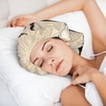 thumbnail image 6 of Rateoe Honey Bee Pattern Silk Satin Hair Bonnet for Sleeping, Adjustable Sleep Cap Turban for Women , Curly Straight Hair Long Large Braid, 6 of 6