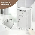 thumbnail image 3 of Costway Bathroom Floor Cabinet Side Storage Organizer with 1 Drawer & Adjustable Shelf, 3 of 10