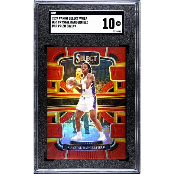 2024 Panini Select Wnba #35 Crystal Dangerfield Red Prizm 88/149 SGC 10