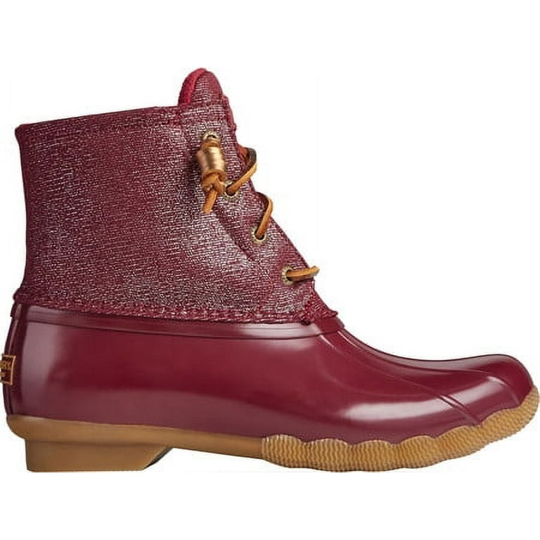 Burgundy store sperry boots