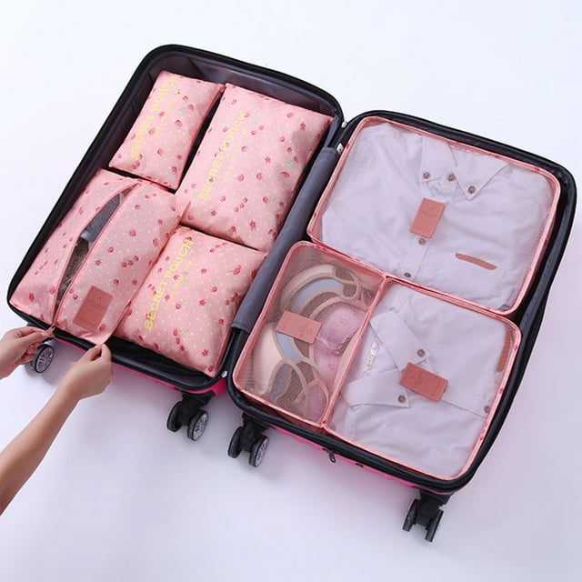 Travel Travel Clothing Sorting And Storage Bag Portable Large Capacity Luggage Classification 7 Piece Storage Bag