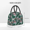 thumbnail image 2 of Yiaed Tropical Leaves Print Lunch Bag Adult Insulated Lunch Box, Leakproof Cooler Food Lunch Containers Reusable High Capacity Lunch Tote Bags-One Size, 2 of 6